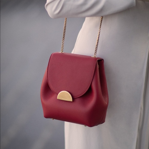 POLENE Handbags - POLENE red Uno mini  Crossbody Bag